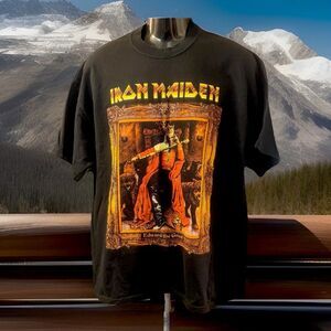 VTG 2002 IRON MAIDEN EDWARD THE GREAT REIGN IN HELL T-SHIRT SIZE MEN’S XL